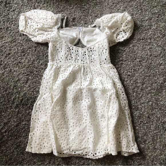 For Love and Lemons Becca Mini Dress Small Ivory - Picture 5 of 11